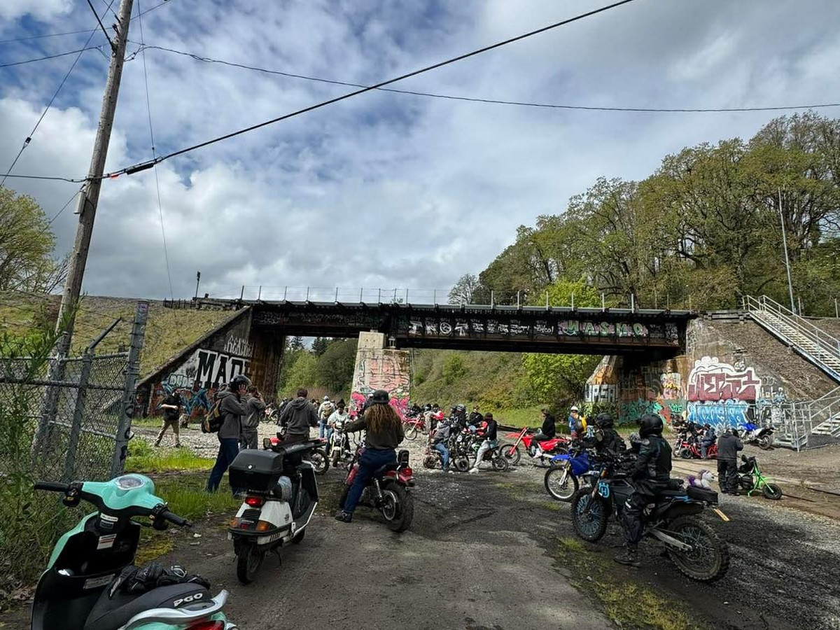 Riders at Portland's Alley Sweeper event
