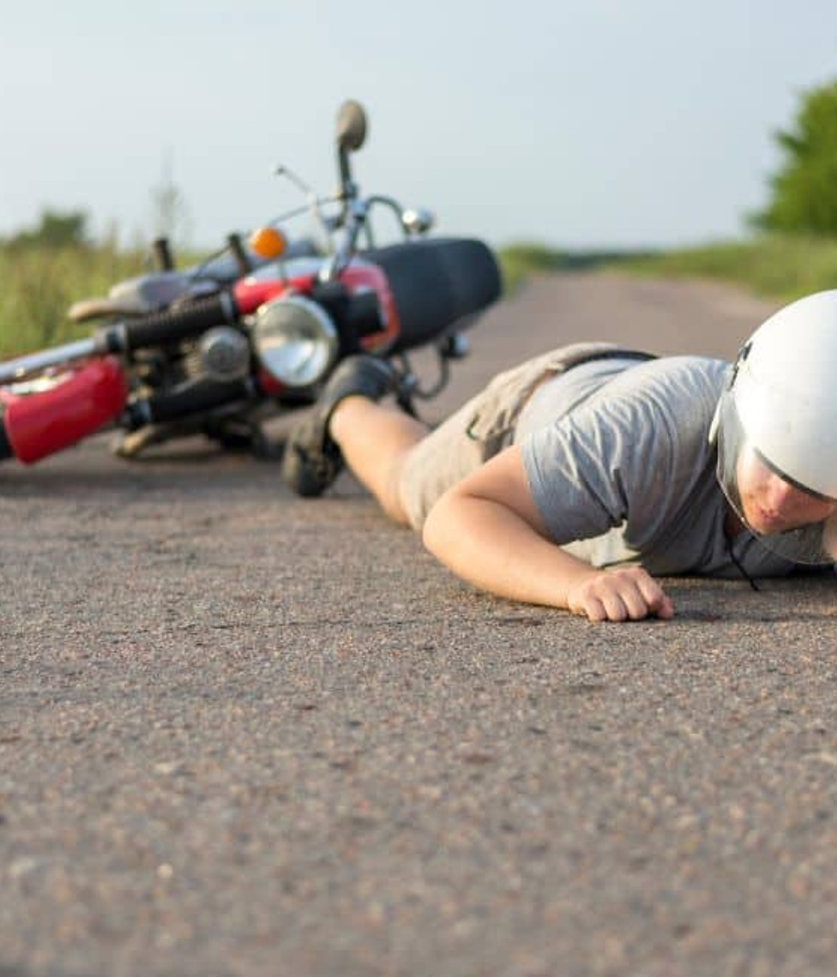 Motorcycle accident damage